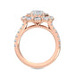 10K Rose Gold Lab Grown Diamond Engagement Ring 3.94 ctw R57105OV-2