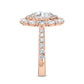 10K Rose Gold Lab Grown Diamond Engagement Ring 3.94 ctw R57105OV-2