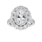 10K White Gold Lab Grown Diamond Engagement Ring 3.94 ctw R57105OV-2