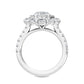 10K White Gold Lab Grown Diamond Engagement Ring 3.94 ctw R57105OV-2