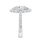10K White Gold Lab Grown Diamond Engagement Ring 3.94 ctw R57105OV-2