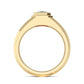 9K Yellow Gold Asscher Cut Lab Grown Diamond Mens Band 1.05 ctw R57381ASS-1