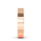 9k Rose Gold Princess Cut Lab Grown Diamond Mens Band 0.62 ctw R57382
