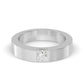 9k White Gold Princess Cut Lab Grown Diamond Mens Band 0.62 ctw R57382