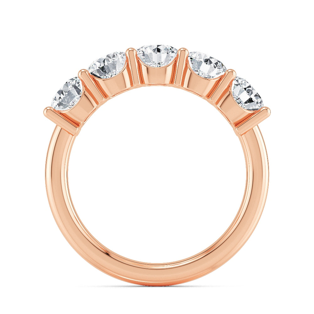 9k Rose Gold Lab Grown Diamond Engagement Ring 2.50 ctw R57413-2.50CT