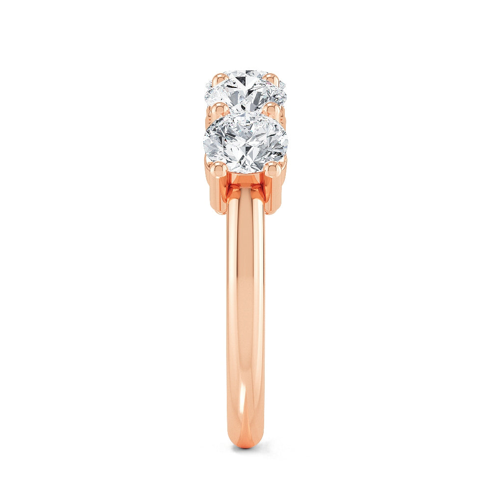 9k Rose Gold Lab Grown Diamond Engagement Ring 2.50 ctw R57413-2.50CT