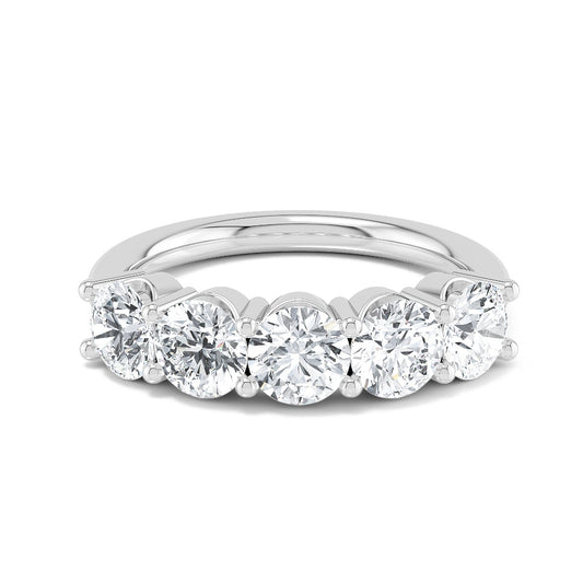 9k White Gold Lab Grown Diamond Engagement Ring 2.50 ctw R57413-2.50CT