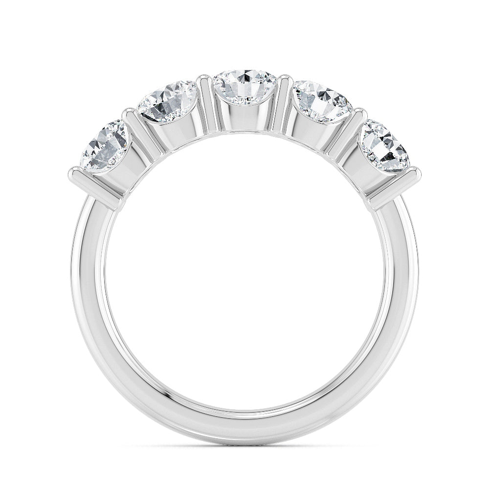9k White Gold Lab Grown Diamond Engagement Ring 2.50 ctw R57413-2.50CT