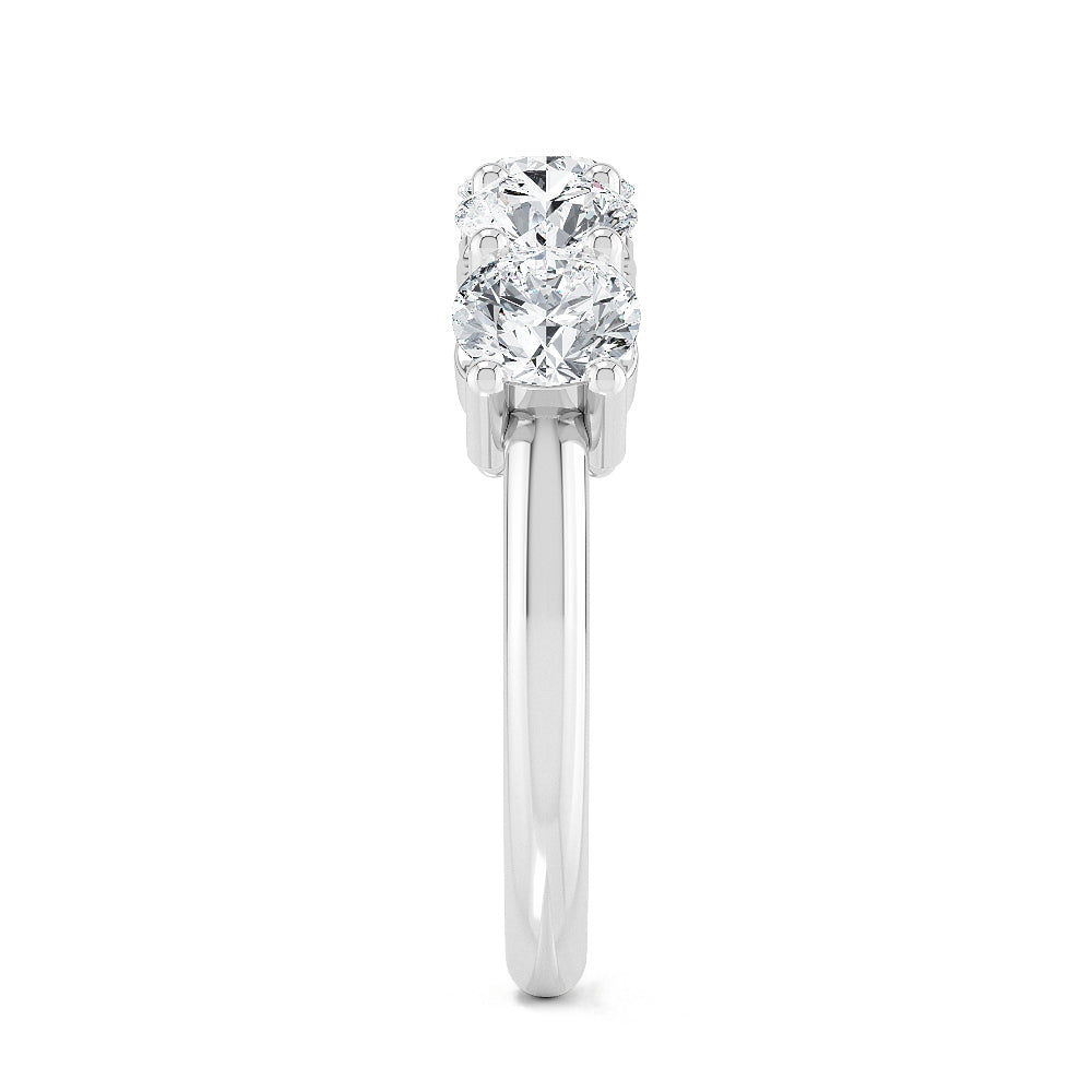 9k White Gold Lab Grown Diamond Engagement Ring 2.50 ctw R57413-2.50CT