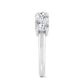 9k White Gold Lab Grown Diamond Engagement Ring 2.50 ctw R57413-2.50CT