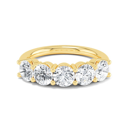9K Yellow Gold Lab Grown Diamond Engagement Ring 2.50 ctw R57413-2.50CT