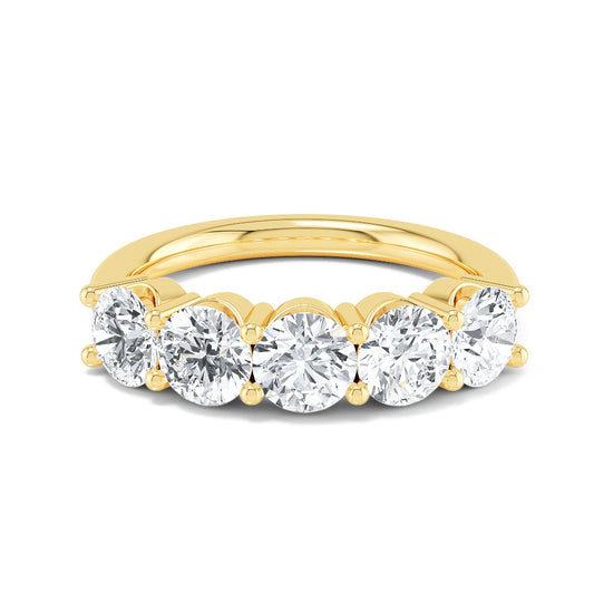 9K Yellow Gold Lab Grown Diamond Engagement Ring 2.50 ctw R57413-2.50CT