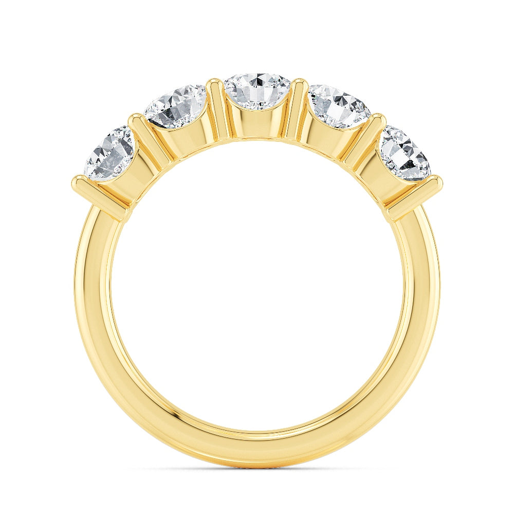9K Yellow Gold Lab Grown Diamond Engagement Ring 2.50 ctw R57413-2.50CT