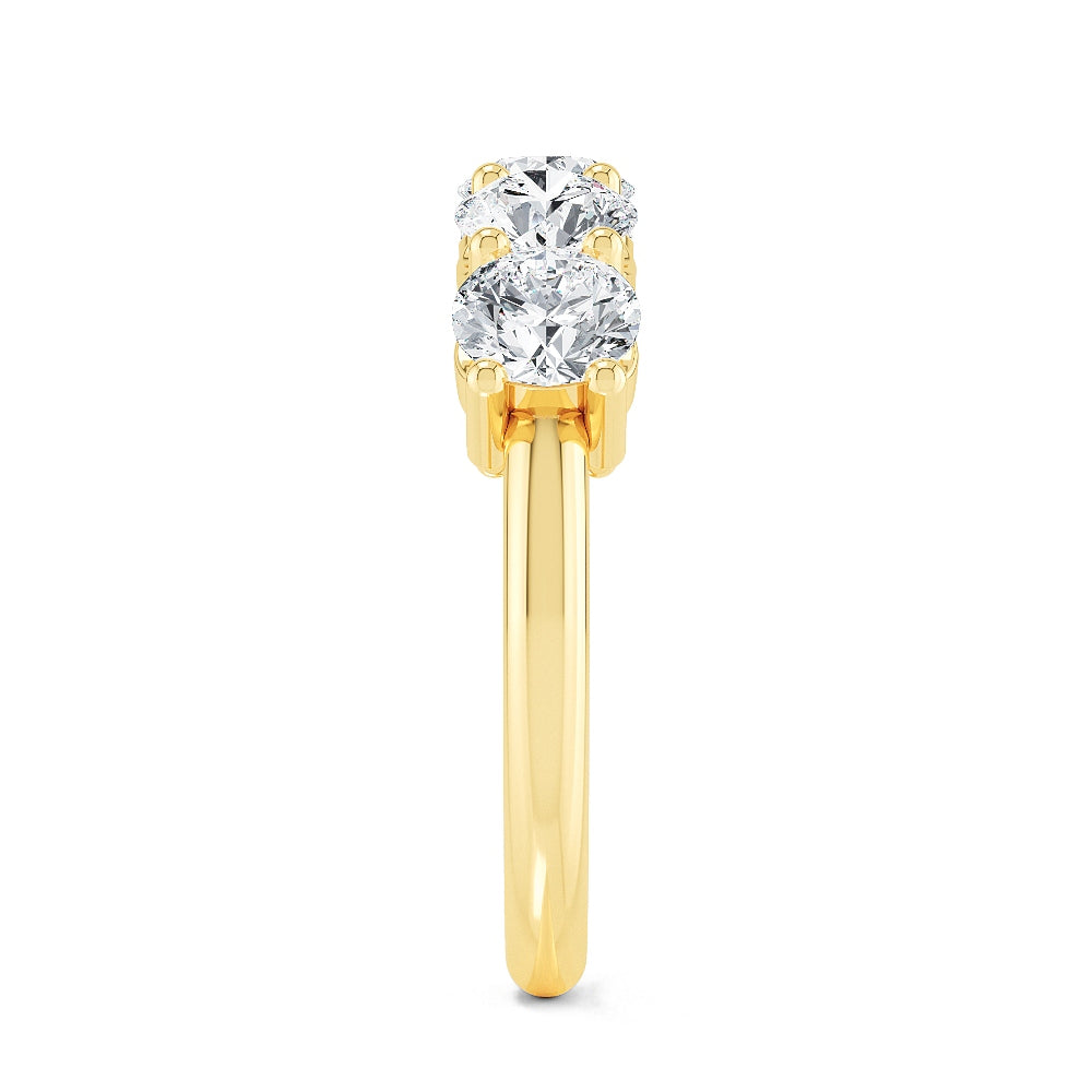 9K Yellow Gold Lab Grown Diamond Engagement Ring 2.50 ctw R57413-2.50CT