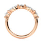 9k Rose Gold Lab Grown Diamond Stackable Ring 1.01 ctw R57480-1
