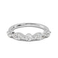 9k White Gold Lab Grown Diamond Stackable Ring 1.01 ctw R57480-1