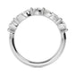 9k White Gold Lab Grown Diamond Stackable Ring 1.01 ctw R57480-1