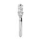 9k White Gold Lab Grown Diamond Stackable Ring 1.01 ctw R57480-1