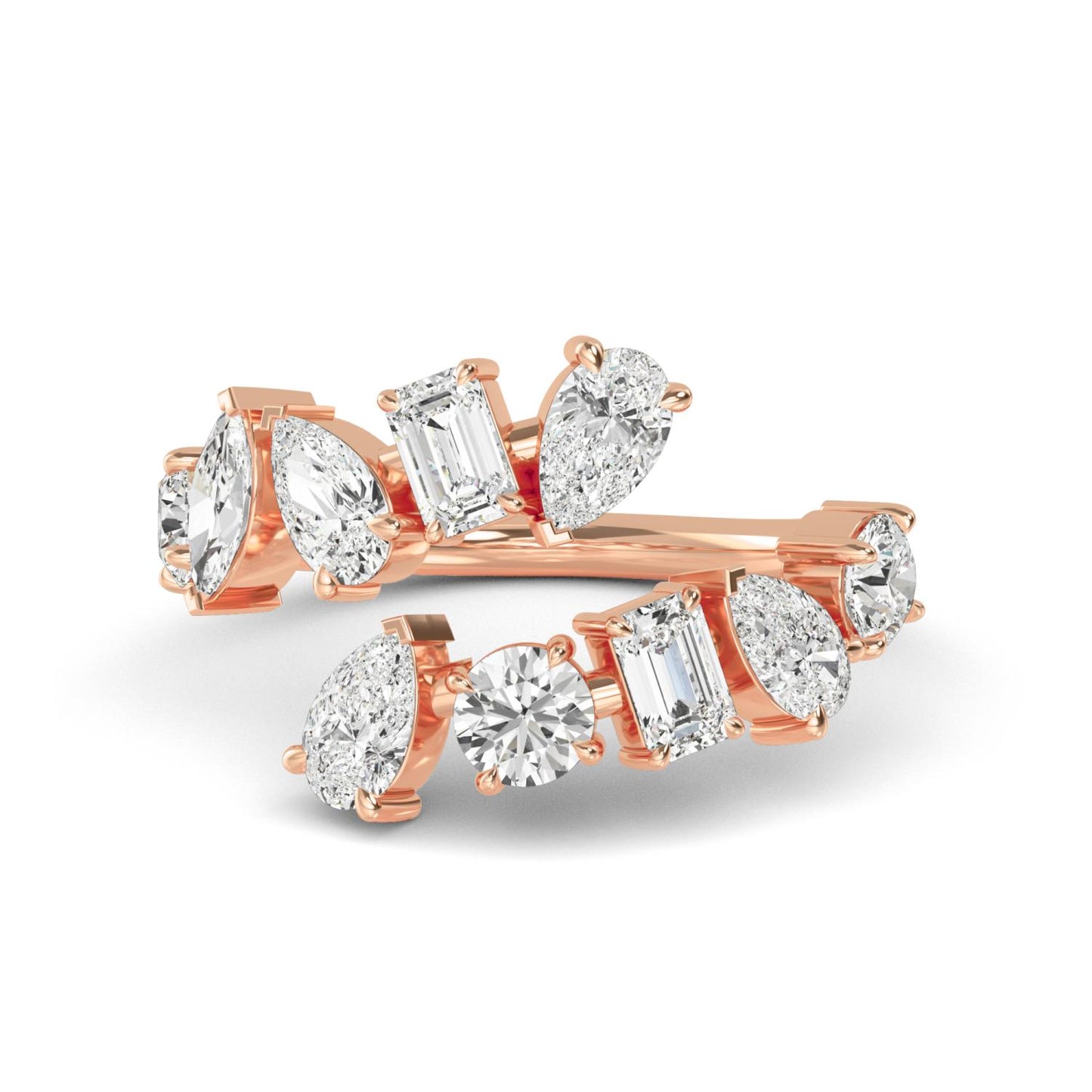 9K Rose Gold Lab Grown Diamond RING 2.15 ctw R57482