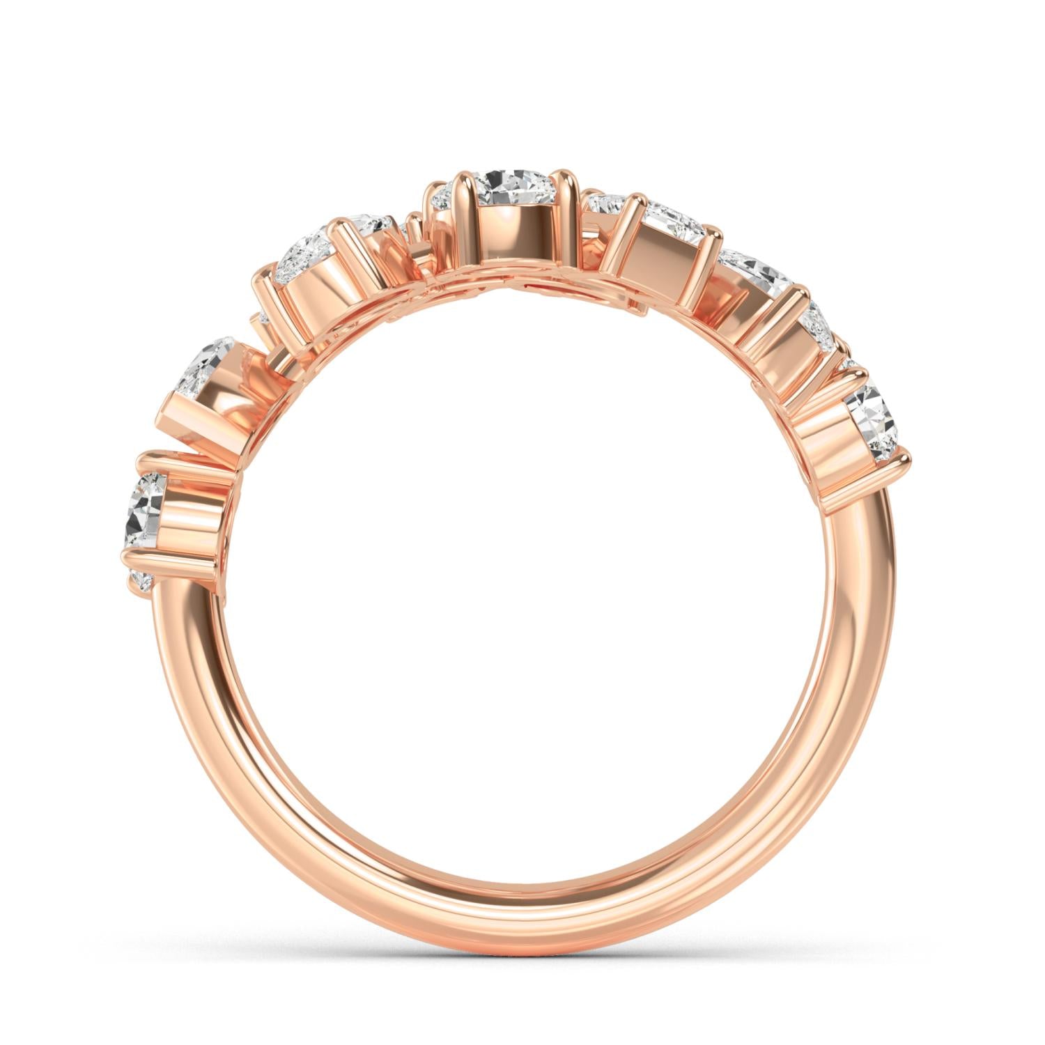 9K Rose Gold Lab Grown Diamond RING 2.15 ctw R57482