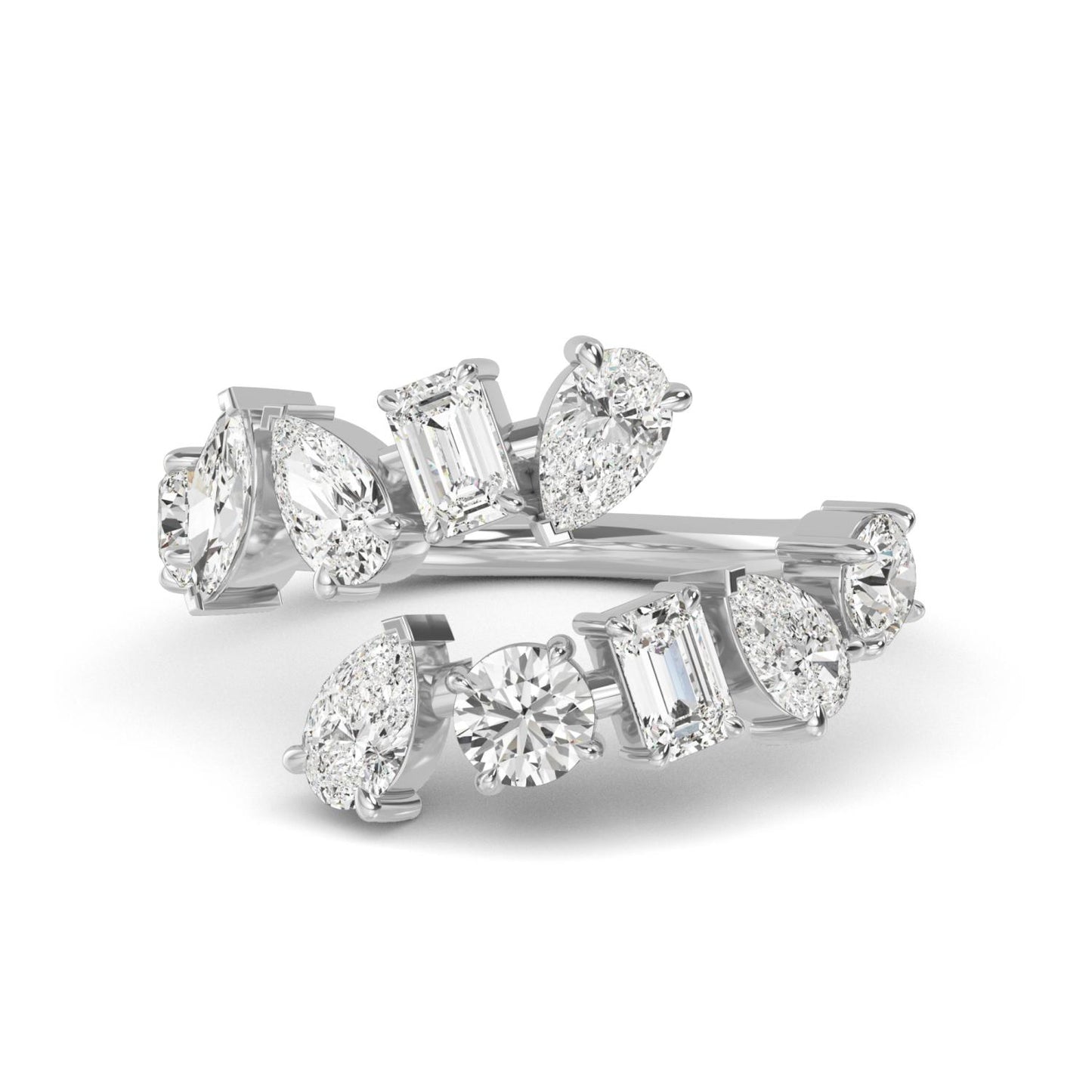 9K White Gold Lab Grown Diamond RING 2.15 ctw R57482