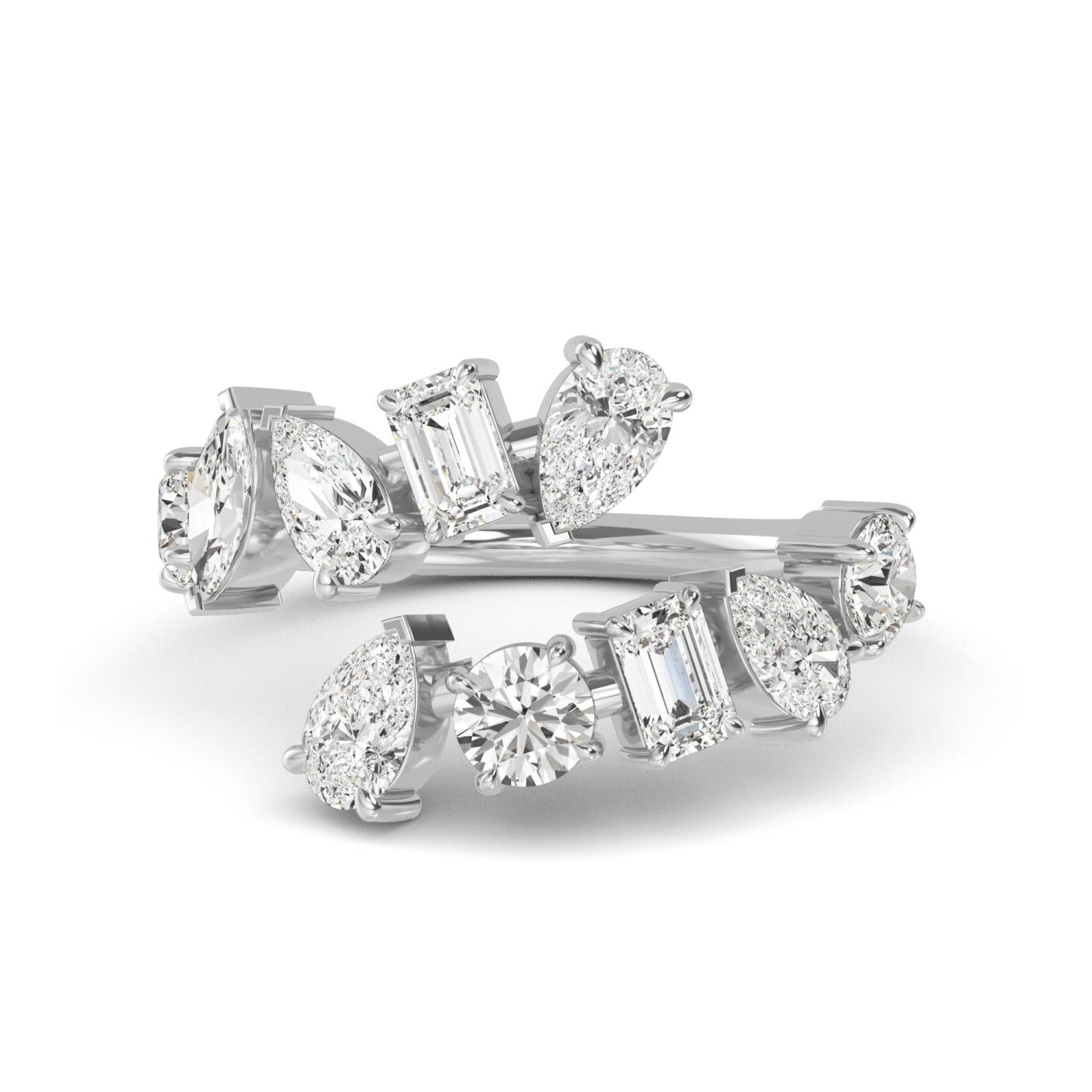 9K White Gold Lab Grown Diamond RING 2.15 ctw R57482