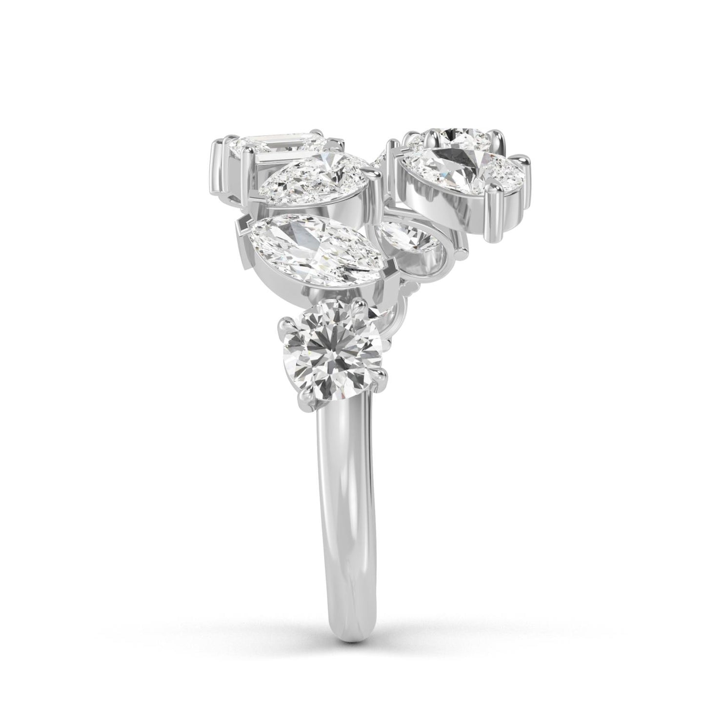 9K White Gold Lab Grown Diamond RING 2.15 ctw R57482