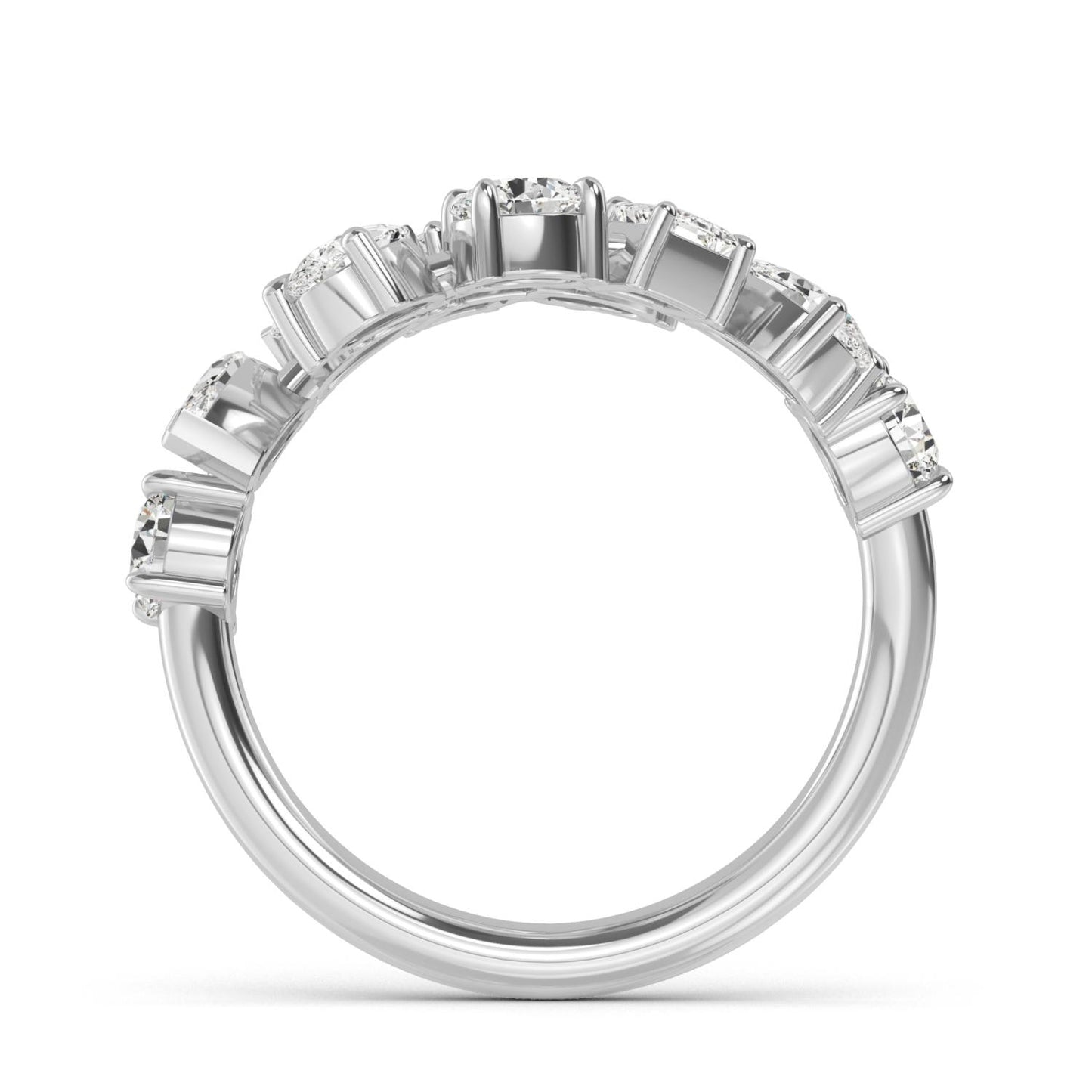 9K White Gold Lab Grown Diamond RING 2.15 ctw R57482