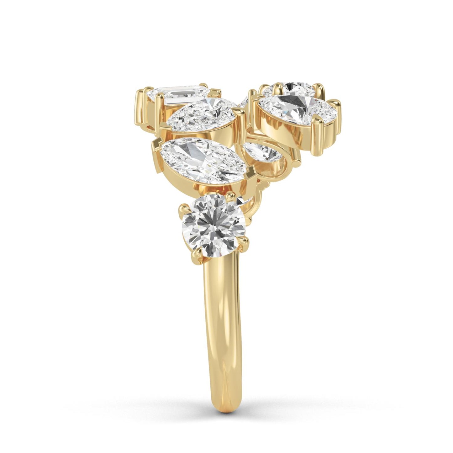 9K Yellow Gold Lab Grown Diamond RING 2.15 ctw R57482