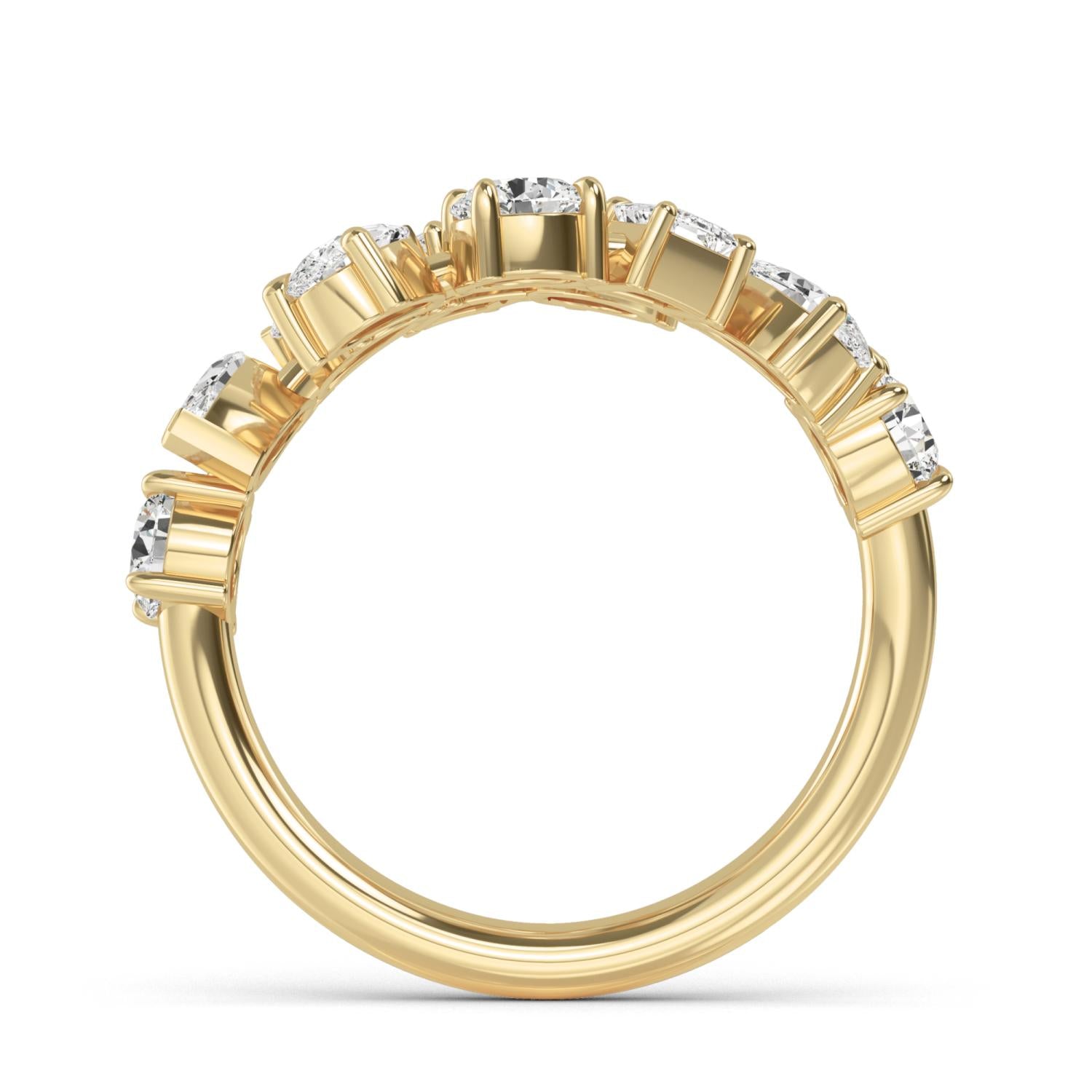 9K Yellow Gold Lab Grown Diamond RING 2.15 ctw R57482