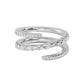 9k White Gold Lab Grown Diamond Stackable Ring 0.90 ctw R57505-1