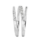 9k White Gold Lab Grown Diamond Stackable Ring 0.90 ctw R57505-1