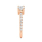 9K Rose Gold Lab Grown Diamond RING 1.27 ctw R57544-1.25CT