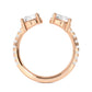 9K Rose Gold Lab Grown Diamond RING 1.27 ctw R57544-1.25CT