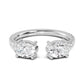 9K White Gold Lab Grown Diamond RING 1.27 ctw R57544-1.25CT