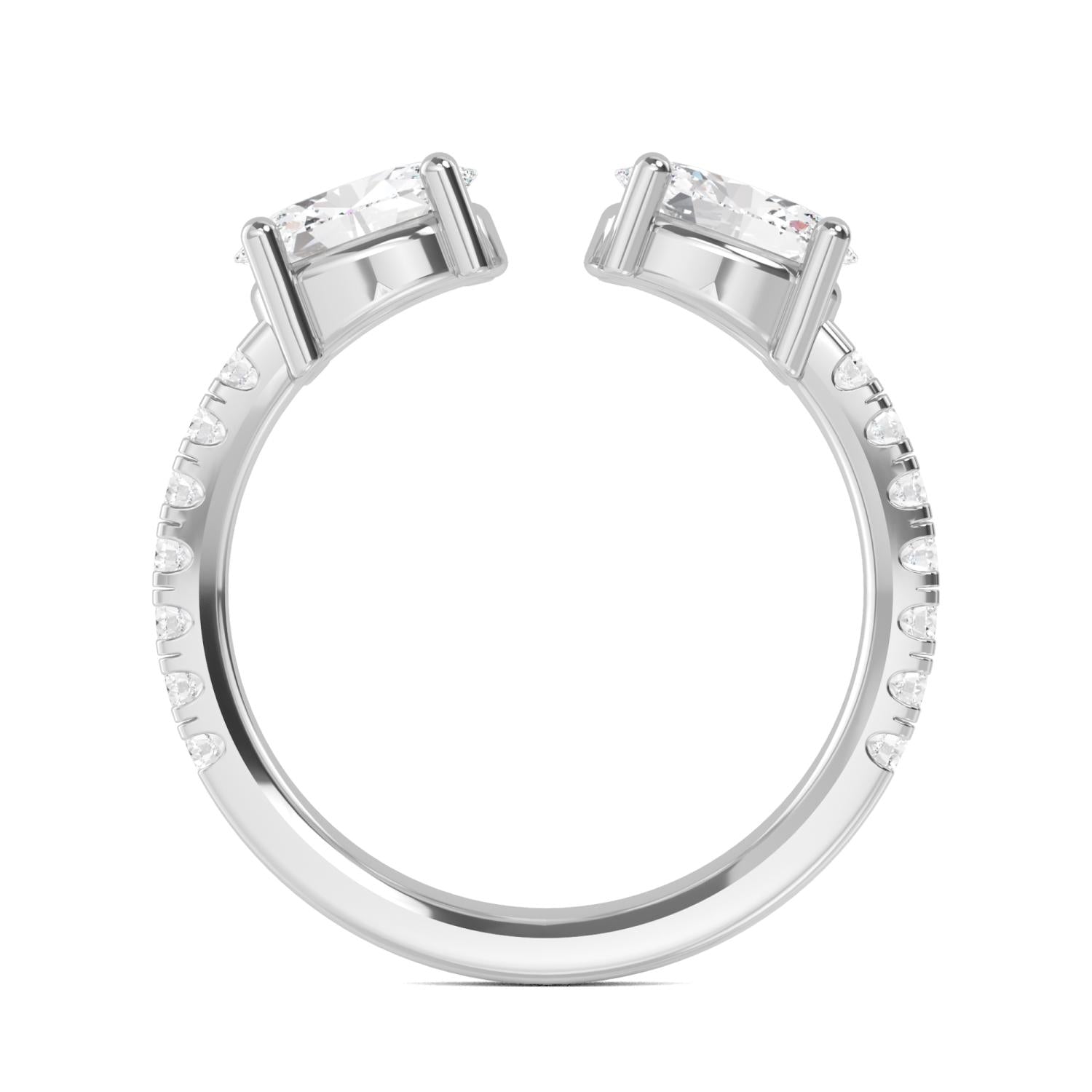 9K White Gold Lab Grown Diamond RING 1.27 ctw R57544-1.25CT