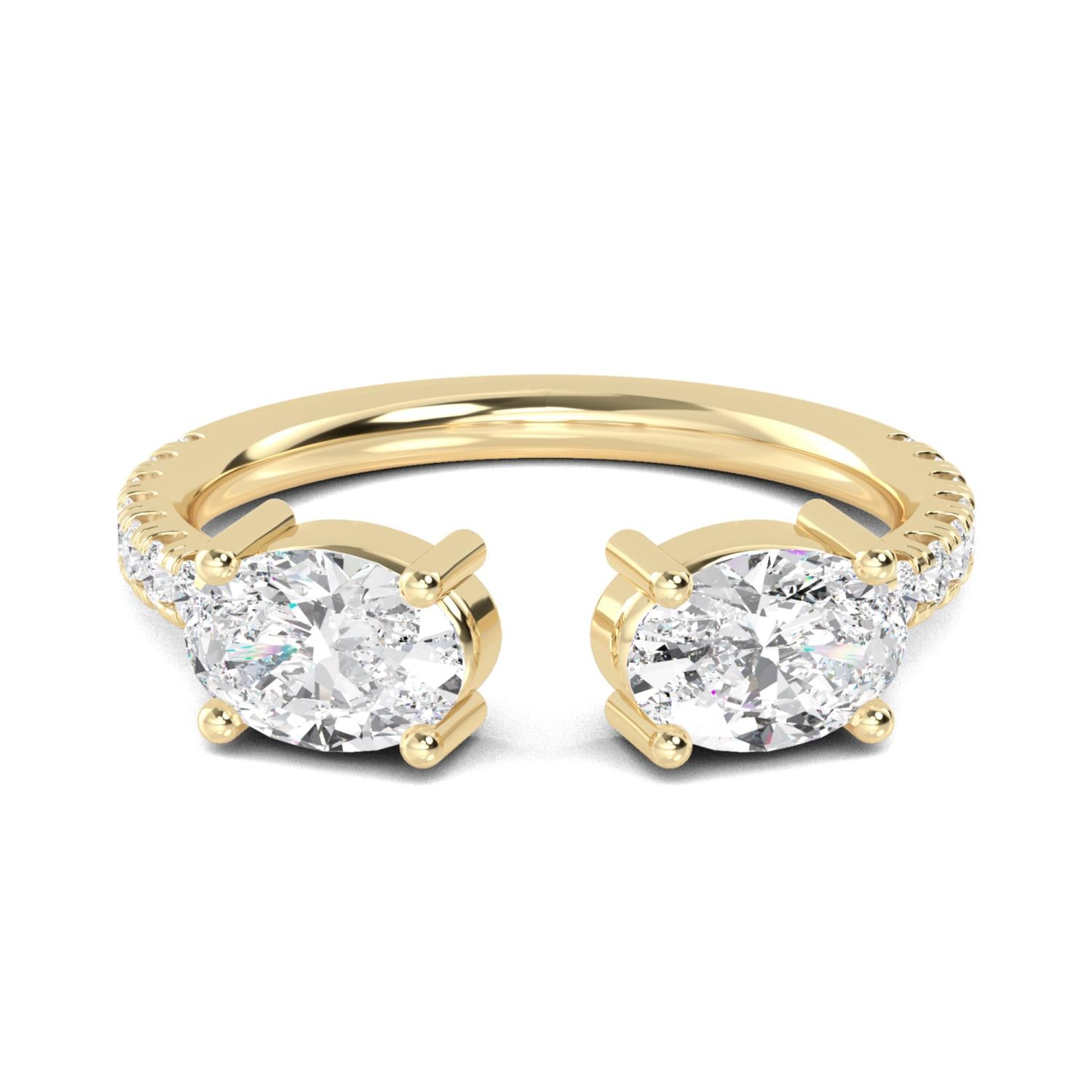 9K Yellow Gold Lab Grown Diamond RING 1.27 ctw R57544-1.25CT