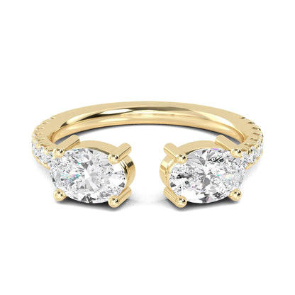 9K Yellow Gold Lab Grown Diamond RING 1.27 ctw R57544-1.25CT