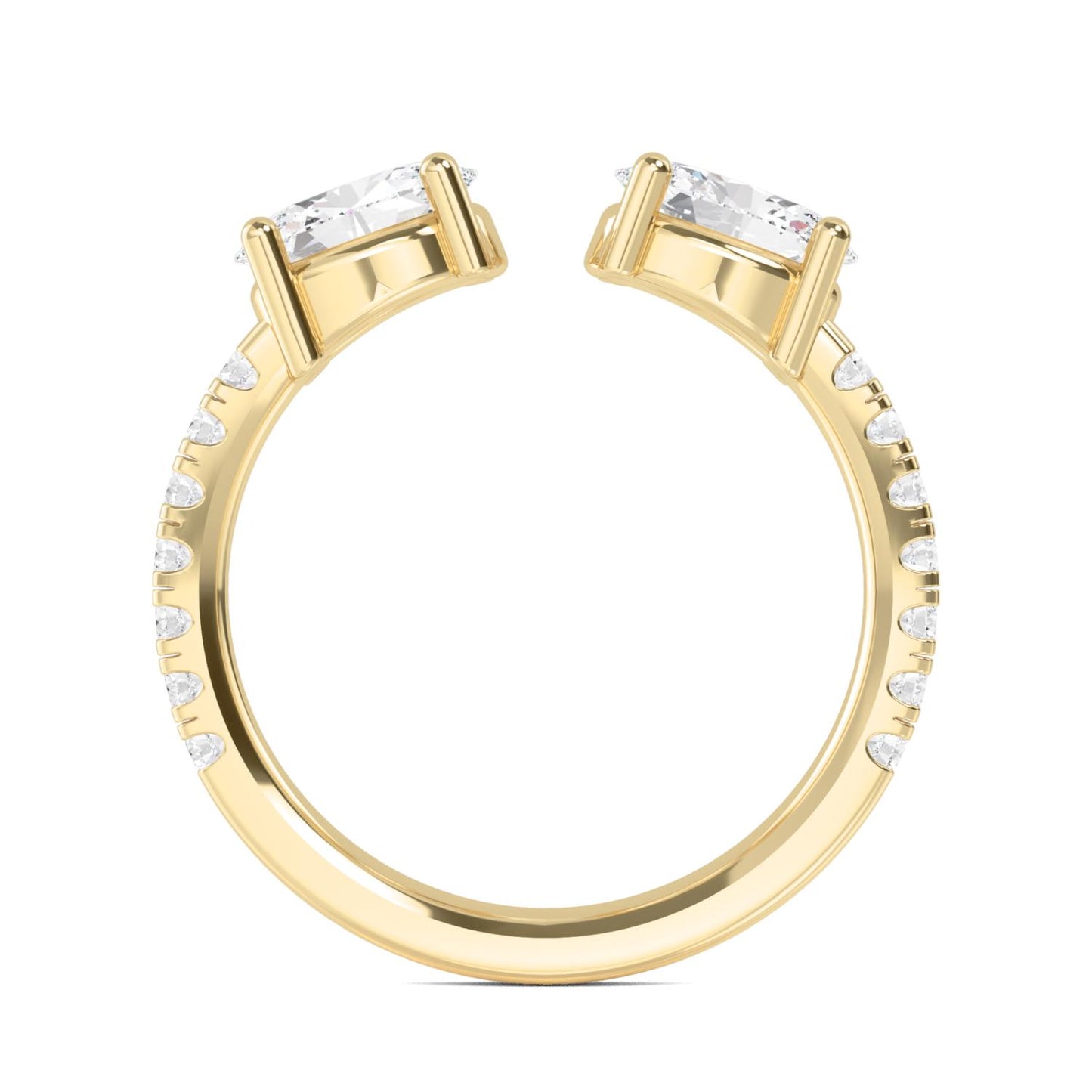 9K Yellow Gold Lab Grown Diamond RING 1.27 ctw R57544-1.25CT