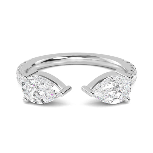 9K White Gold Lab Grown Diamond RING 1.29 ctw R57545-1.33CT