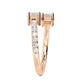 9K Rose Gold Lab Grown Diamond RING 1.06 ctw R57559