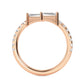 9K Rose Gold Lab Grown Diamond RING 1.06 ctw R57559
