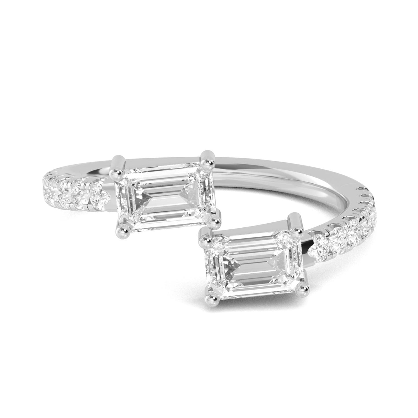 9K White Gold Lab Grown Diamond RING 1.06 ctw R57559
