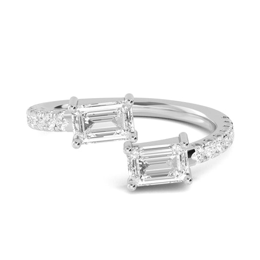 9K White Gold Lab Grown Diamond RING 1.06 ctw R57559
