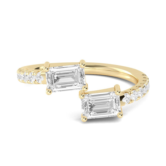 9K Yellow Gold Lab Grown Diamond RING 1.06 ctw R57559