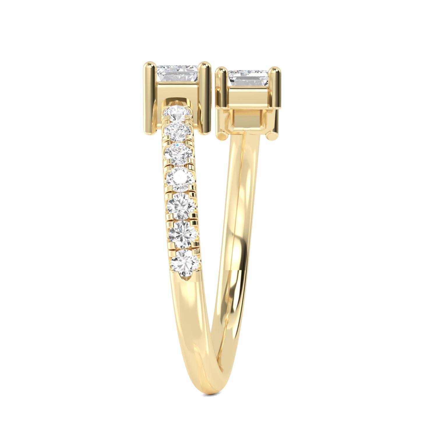 9K Yellow Gold Lab Grown Diamond RING 1.06 ctw R57559