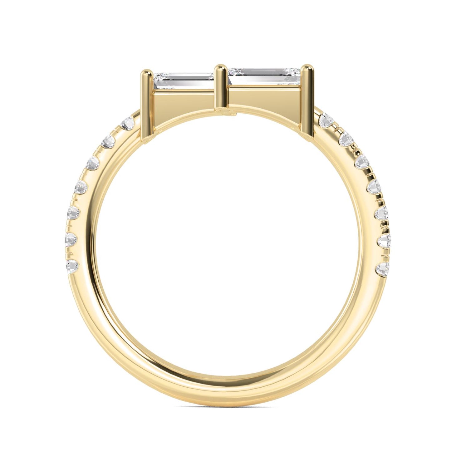 9K Yellow Gold Lab Grown Diamond RING 1.06 ctw R57559