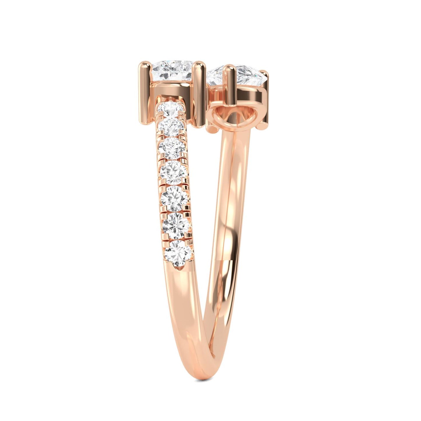 9K Rose Gold Lab Grown Diamond RING 1.10 ctw R57561