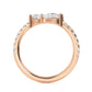 9K Rose Gold Lab Grown Diamond RING 1.10 ctw R57561