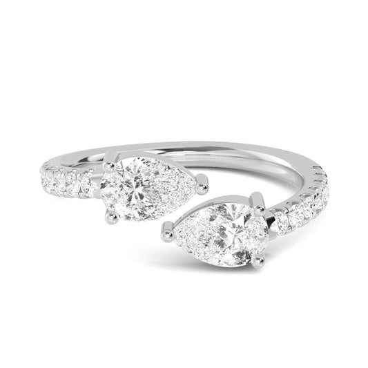 9K White Gold Lab Grown Diamond RING 1.10 ctw R57561